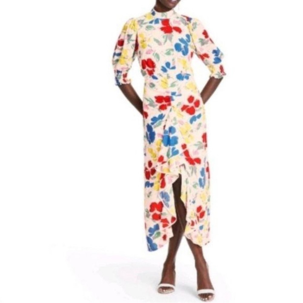 RIXO | for Target Mockneck Ruffle Smock Floral Dress